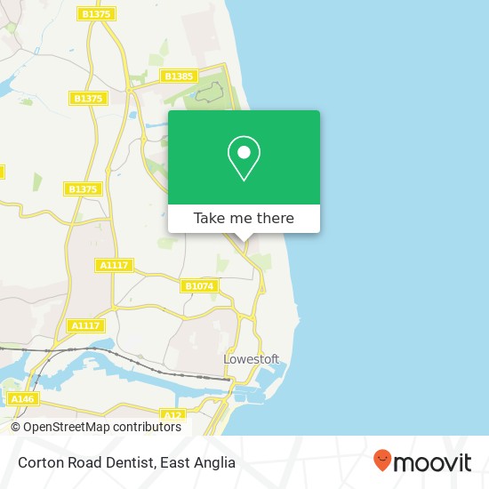 Corton Road Dentist, null map