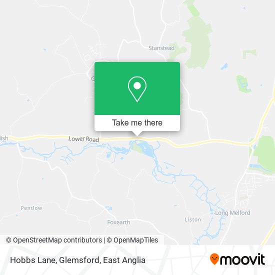 Hobbs Lane, Glemsford map