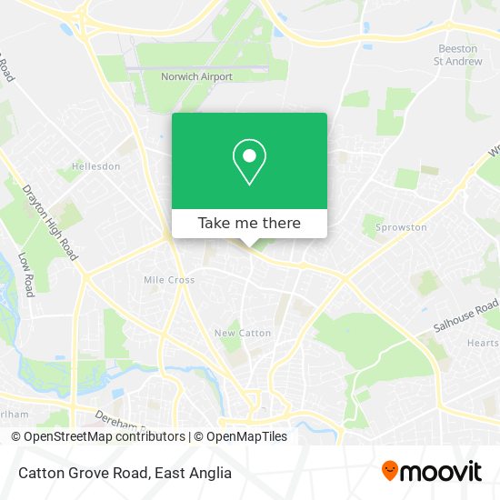 Catton Grove Road map
