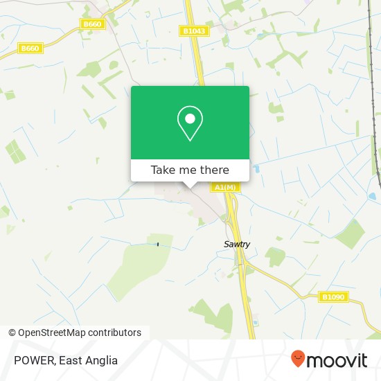 POWER, Green End Road Sawtry Huntingdon PE28 5UY map