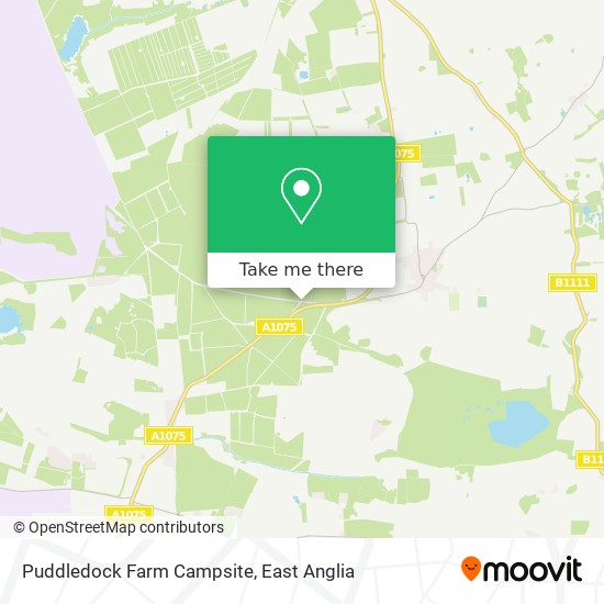 Puddledock Farm Campsite map