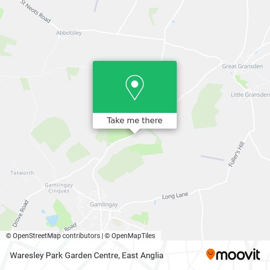 Waresley Park Garden Centre map