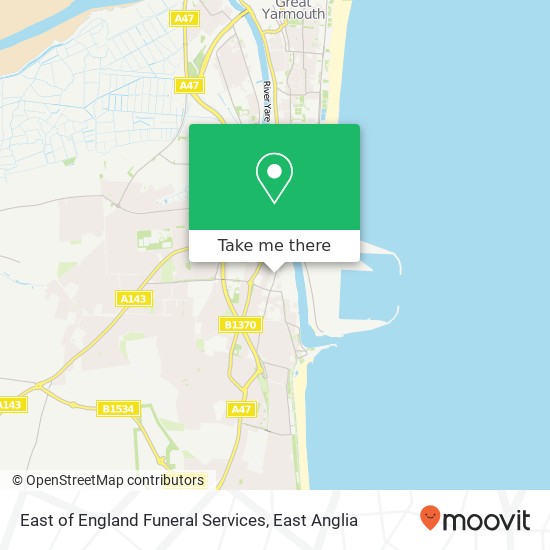 East of England Funeral Services, 154 High Street Gorleston Great Yarmouth NR31 6 map