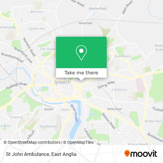 St John Ambulance map