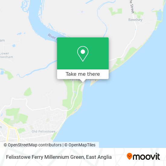 Felixstowe Ferry Millennium Green map