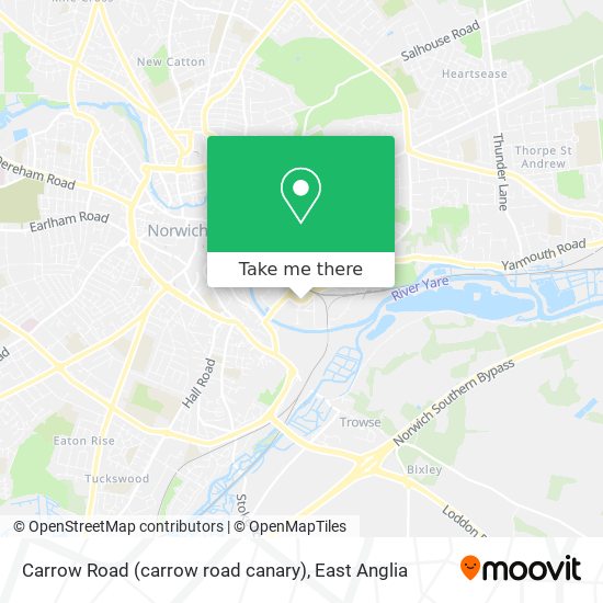 Carrow Road (carrow road canary) map