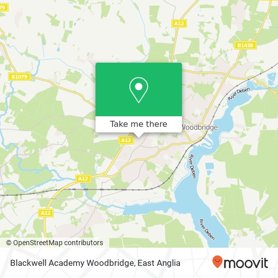Blackwell Academy Woodbridge, Churchill Close Woodbridge Woodbridge IP12 4UU map