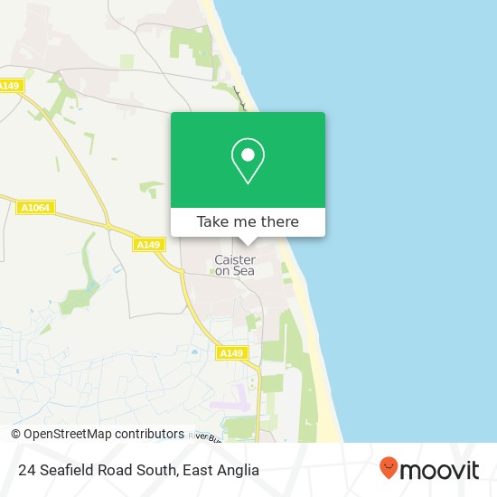 24 Seafield Road South, Caister on Sea Great Yarmouth map