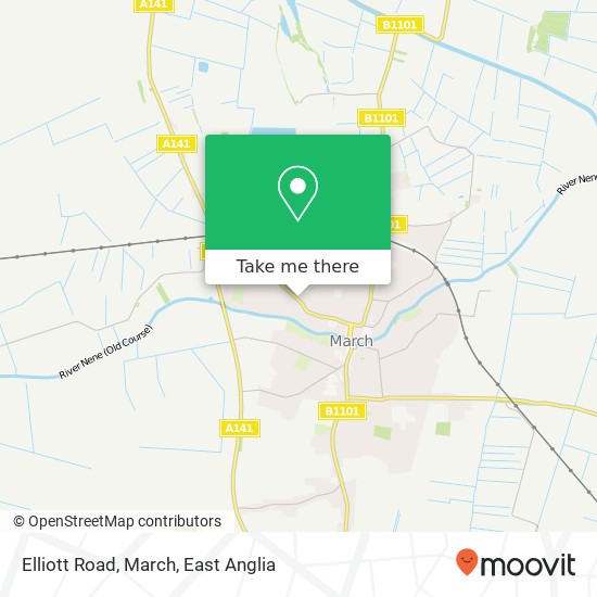 Elliott Road, March map