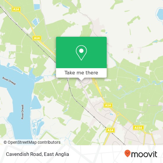 Cavendish Road, Trimley Felixstowe map