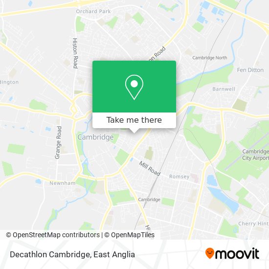 Decathlon Cambridge map