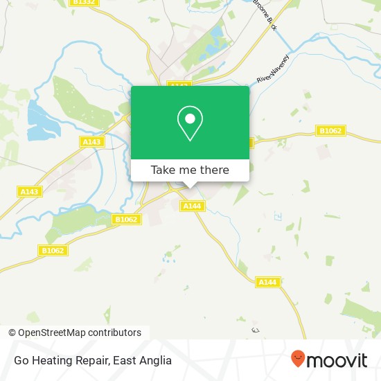 Go Heating Repair, Mayfair Road Bungay Bungay NR35 1SA map