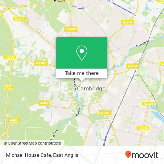 Michael House Cafe, Trinity Street Cambridge Cambridge CB2 1 map