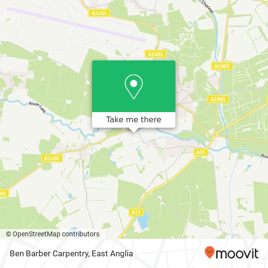 Ben Barber Carpentry, Bridge Farm Close Mildenhall Bury St Edmunds IP28 7 map