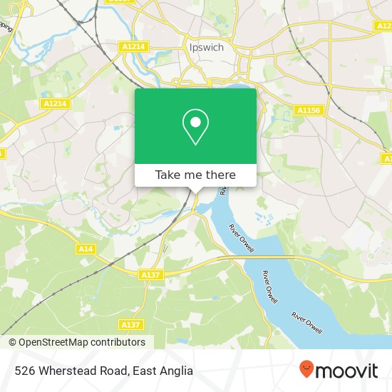 526 Wherstead Road, Ipswich Ipswich map