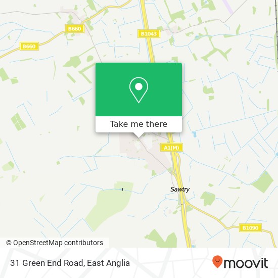 31 Green End Road, Sawtry Huntingdon map