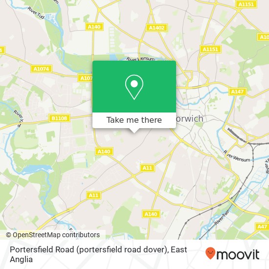 Portersfield Road (portersfield road dover), Norwich Norwich map