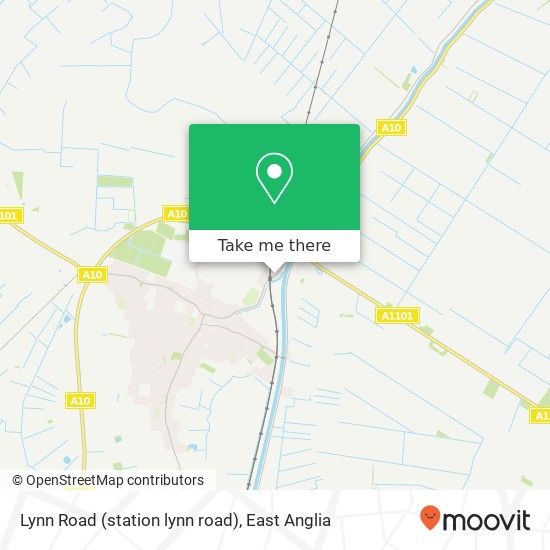 Lynn Road (station lynn road), Littleport Ely map