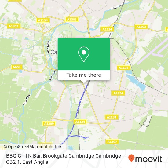 BBQ Grill N Bar, Brookgate Cambridge Cambridge CB2 1 map
