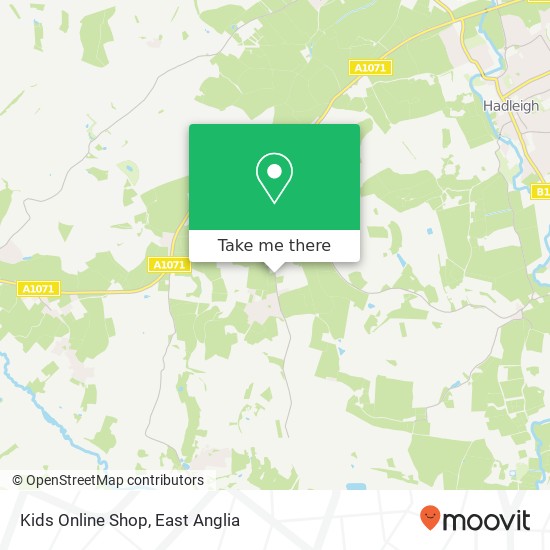 Kids Online Shop, Stackwood Road Polstead Heath Colchester CO6 5 map