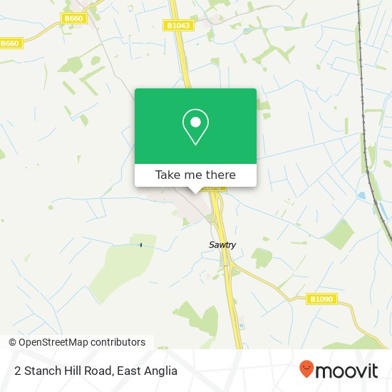 2 Stanch Hill Road, Sawtry Huntingdon map