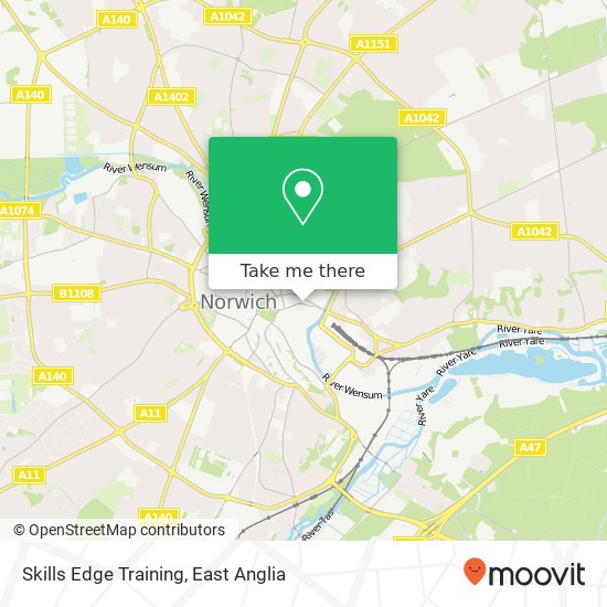 Skills Edge Training, Norwich Norwich map