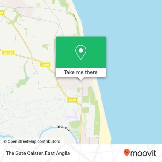 The Gate Caister map