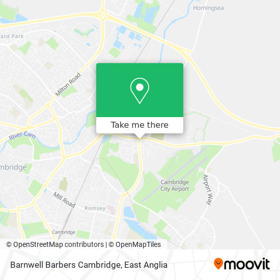 Barnwell Barbers Cambridge map