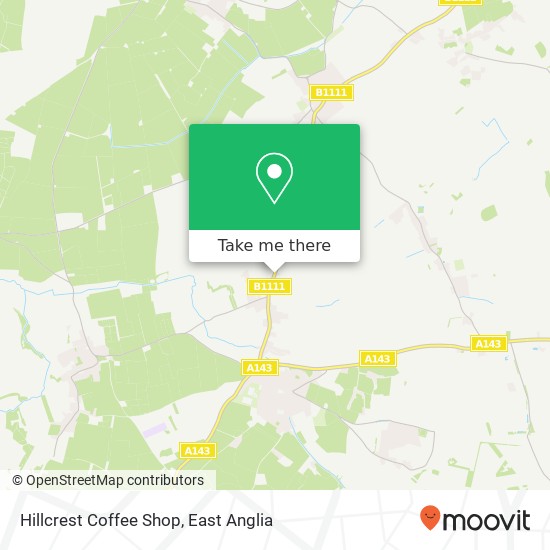 Hillcrest Coffee Shop, Barningham Road Stanton Bury St Edmunds IP31 2 map