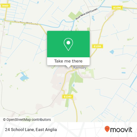 24 School Lane, Ramsey Huntingdon map