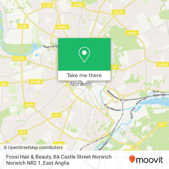 Fossi Hair & Beauty, 8A Castle Street Norwich Norwich NR2 1 map