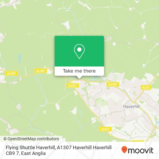 Flying Shuttle Haverhill, A1307 Haverhill Haverhill CB9 7 map