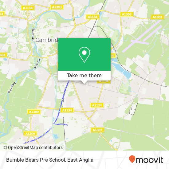 Bumble Bears Pre School, Cherry Hinton Road Cambridge Cambridge CB1 7 map