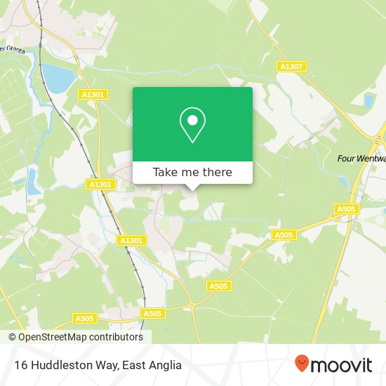 16 Huddleston Way, Sawston Cambridge map