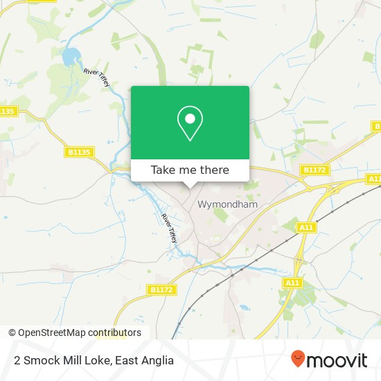 2 Smock Mill Loke, Wymondham Wymondham map
