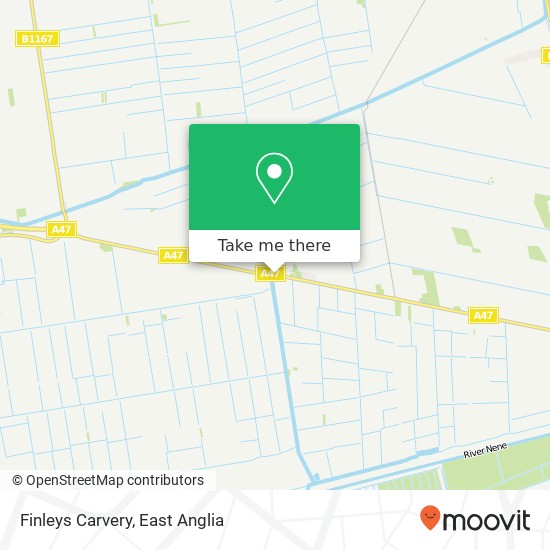 Finleys Carvery, Main Road Guyhirn Wisbech PE13 4 map