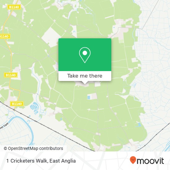 1 Cricketers Walk, Southwood Norwich map