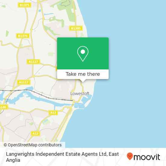 Langwrights Independent Estate Agents Ltd, 127 High Street Lowestoft Lowestoft NR32 1HP map