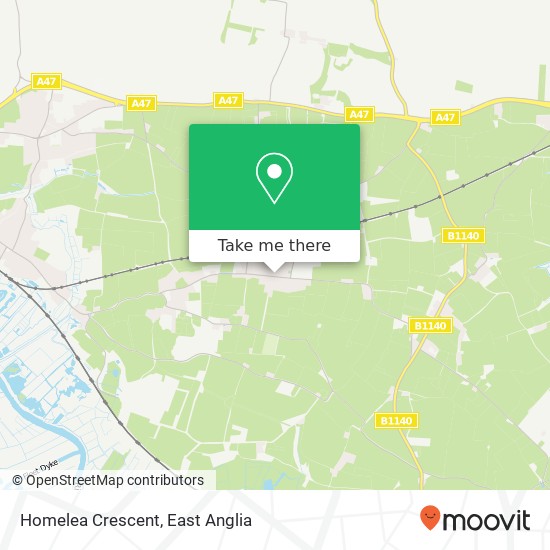 Homelea Crescent map