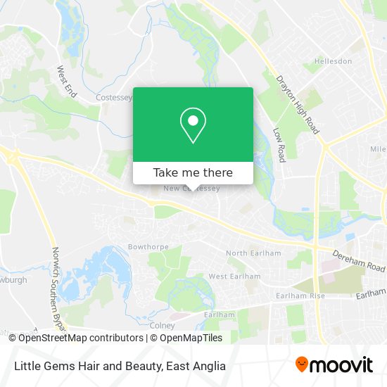 Little Gems Hair and Beauty map