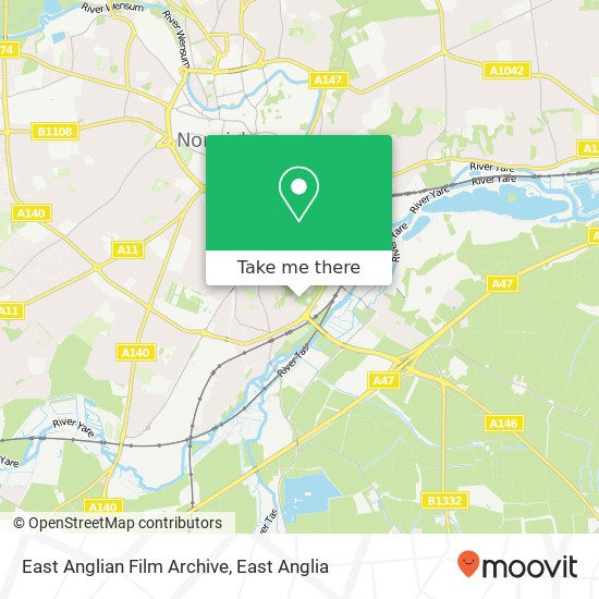 East Anglian Film Archive map