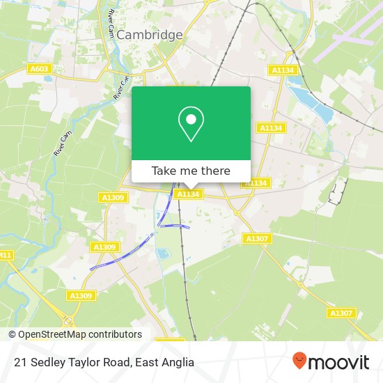 21 Sedley Taylor Road, Cambridge Cambridge map