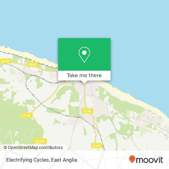 Electrifying Cycles, 4 Norwich Road Cromer Cromer NR27 0AX map