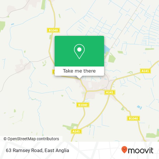 63 Ramsey Road, Warboys Huntingdon map