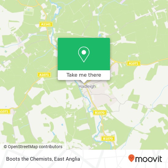 Boots the Chemists map