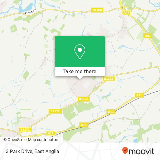 3 Park Drive, Hethersett Norwich map