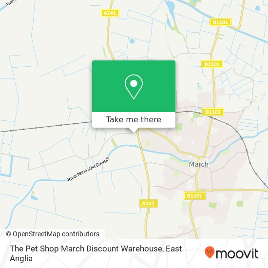 The Pet Shop March Discount Warehouse, Marina Drive March March PE15 0AU map