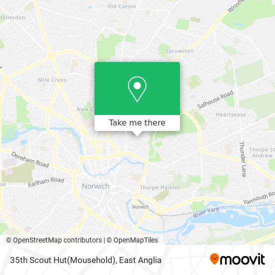 35th Scout Hut(Mousehold) map