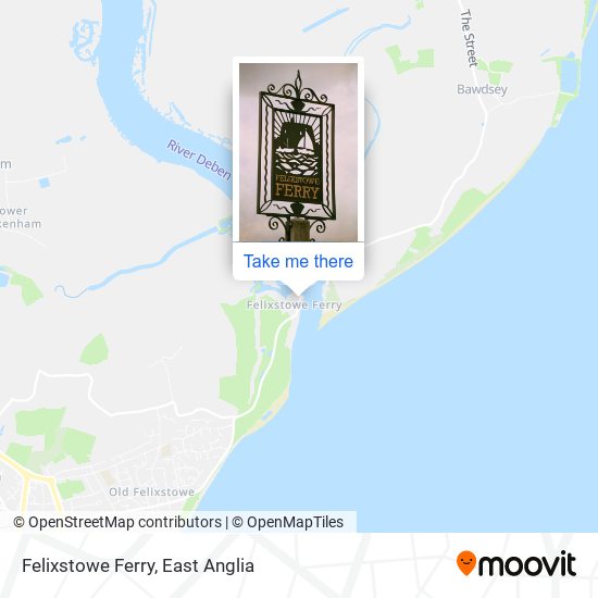 Felixstowe Ferry map