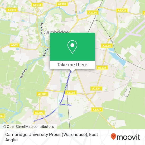 Cambridge University Press (Warehouse) map
